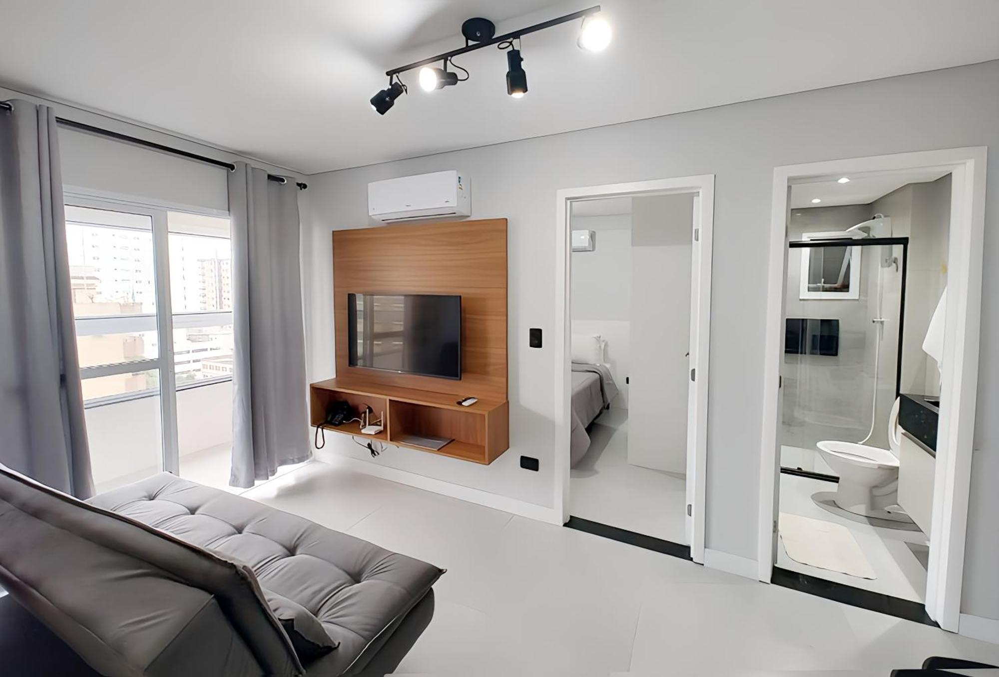 Apto Com Lazer Completo, Piscina, Ar, Mercadinho E Pet Friendly A 1 Min Da Praia Praia Grande (Santos) Exterior foto
